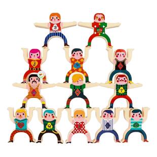 大力士叠叠乐积木平衡叠叠高小人偶叠罗汉宝宝幼儿童益智玩具