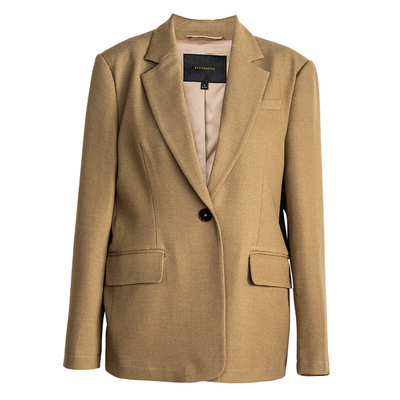 罗衣通勤修身西装外套