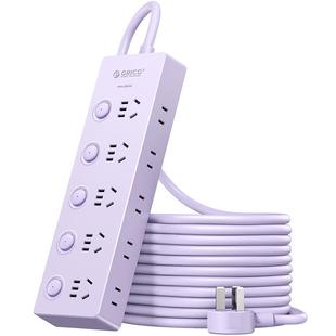 奥睿科分控插排独立开关插线板多功能插座大功率家电拖线板多插位