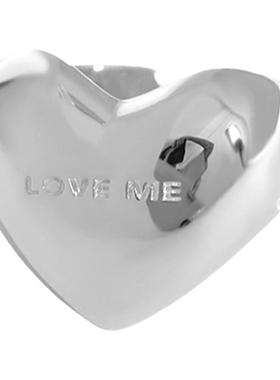 韩版夸张心型戒指女复古时尚个性爱心字母love开口食指环潮