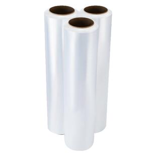 缠绕膜打包膜包装膜50cm宽大卷pe膜工业保鲜膜塑料薄膜透明拉伸膜