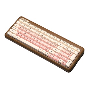 雷咖泽粉底液主题机械键盘高颜值键帽双材质磨砂半雾透圆润键帽