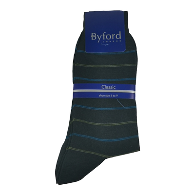 百富男士高针织羊毛棉中筒袜