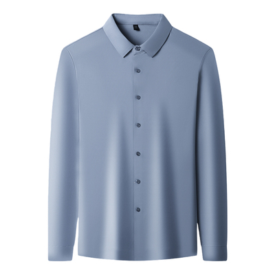 恒源祥男士加绒保暖免烫长袖衬衫