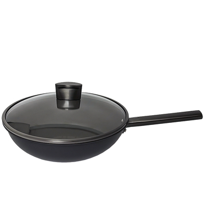 爱仕达纯钛炒锅无涂层轻量钛锅家用不粘锅燃气电磁炉通用CT32Z6Q