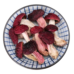 云南野生大红菇干货不开伞红蘑菇红椎菌月子菇思茅大红菌200克