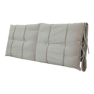 床头软包靠背卧室实木床头玩手机防撞大靠背2025新款德芙绒大靠垫