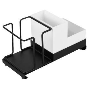 一次性取杯器桌面纸杯子杯架创意咖啡杯糖包茶包收纳盒金属水杯托