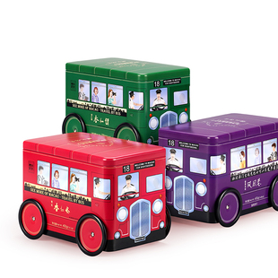 澳门旅游观光巴士礼罐 澳门礼记饼家 澳门特产送礼礼罐400g