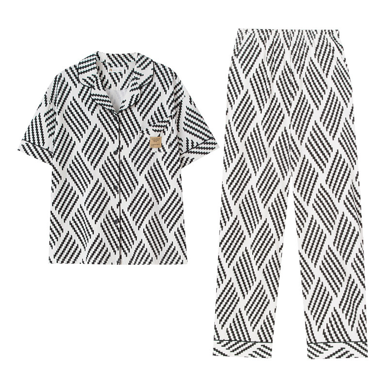 妮狄娅情侣柔软棉时尚短袖家居服