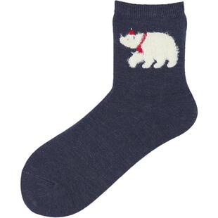 Tabio动物袜子女春秋透气吸湿软糯ins潮袜百搭中筒袜可爱日系女袜