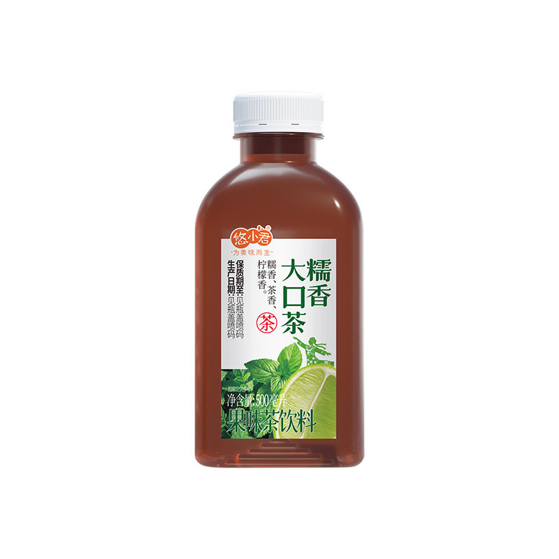 糯香大口茶500ml*5瓶轻茶饮云南柠檬糯香茶饮同款整箱果味茶饮料