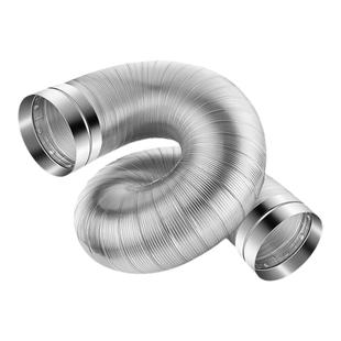 油烟机排烟管厨房抽油机排气管加长通风管道出风口铝硬管160配件