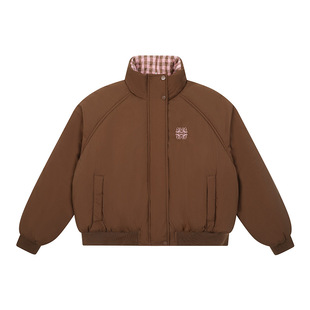 【双面穿】mostwantedlab立领格子防水棉服外套女夹克24秋冬新款