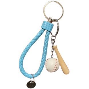 ins夏日大作战可爱阳光棒球少年钥匙扣挂件书包 创意个性锁匙礼物