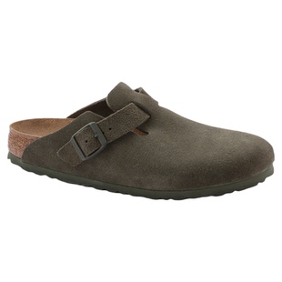 BIRKENSTOCK勃肯德国进口新品男女款牛皮绒面革Boston包头拖鞋