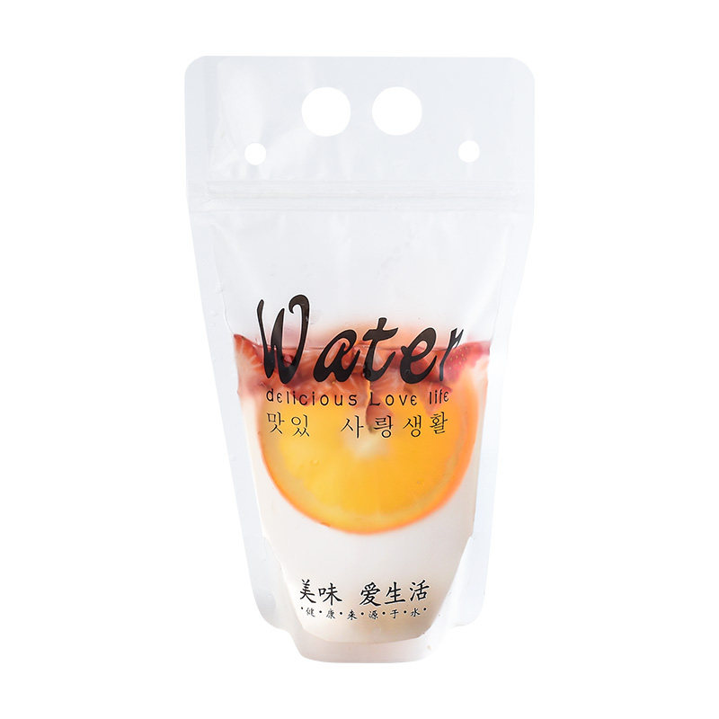 奶昔袋子手提饮料袋一次性创意网红果汁袋自封奶茶外卖打包袋便携