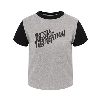 RR短袖T恤2025新款插肩袖上衣