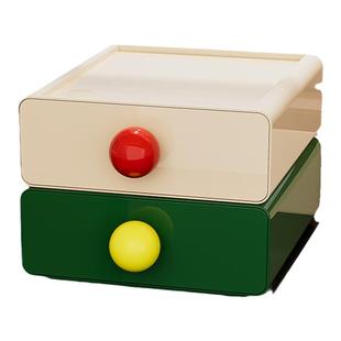 多巴胺收纳盒桌面用抽屉式办公室书桌文具杂物整理神器玄关置物架