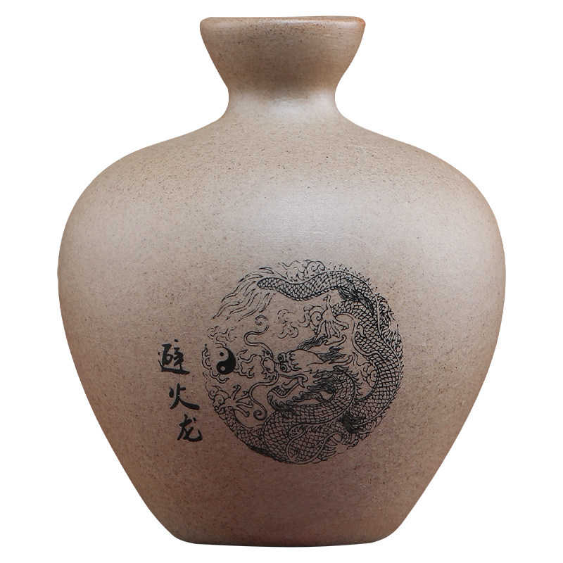 避火龙瓶子厨房西北角壁火龙辟黄碎石碧陶瓷土陶瓶土陶罐葫芦摆件