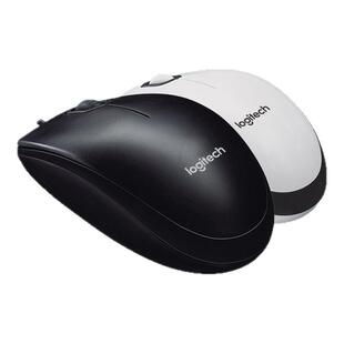 罗技M100r有线鼠标笔记本电脑办公家用游戏左右手通用USB外设男女