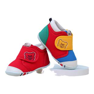 MIKIHOUSE婴幼儿学步鞋宝宝室内鞋男宝童鞋秋防滑透气HOTBISCUITS