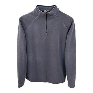 英国单99欧 璡口640g双面奥利绒 秋冬厚款男士立领卫衣保暖打底衫