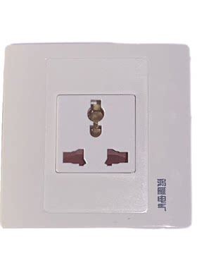 鸿雁面板M120 A118型多功能86三孔16A插座小五孔保护门开关功能键