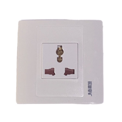 鸿雁面板M120 A118型多功能86三孔16A插座小五孔保护门开关功能键