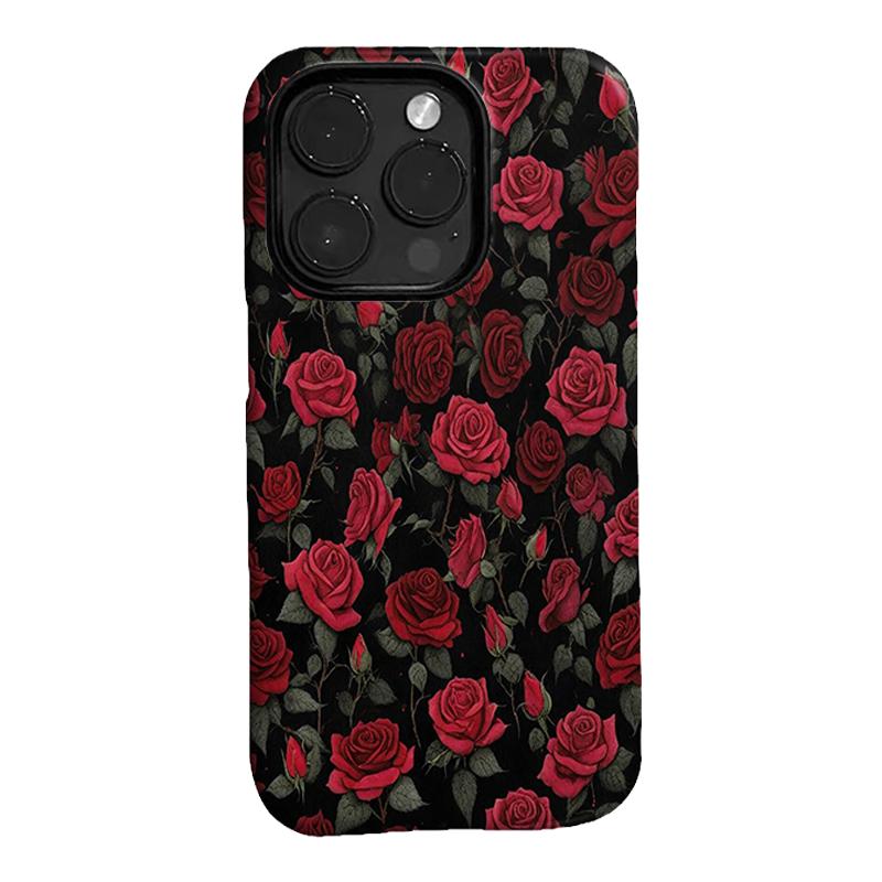 小尹满屏红色玫瑰0729适用苹果15promax新款手机壳仙女iPhone14promax/小米14/vivo/oppo