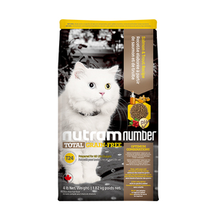 加拿大进口纽顿猫粮t24无谷鲜肉鳟鱼配方全价成幼猫T34猫粮5.45kg