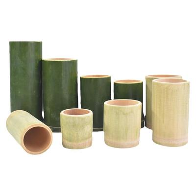 天然竹笔筒家用多用途插花瓶竹筒
