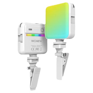 wonew七彩蜗牛手机直播专用支架补光灯七彩RGB三脚架自拍杆支架美颜脸灯拍照主播拍摄相机自拍便携vlog神器