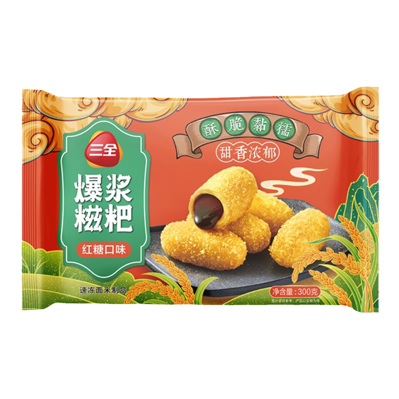 三全爆浆糍粑红糖味粗粮大黄米