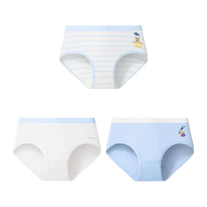 【特惠】likeuu男女儿童迪士尼内裤三角平角青少年发育期抗菌短款