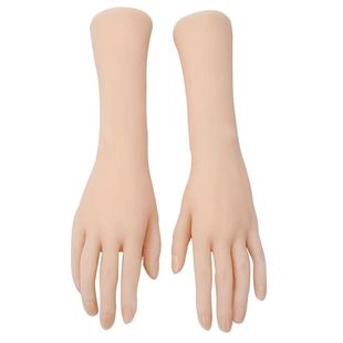 硅胶手模型美甲练习仿真手模女珠宝玉镯手链直播拍照假手拍摄道具