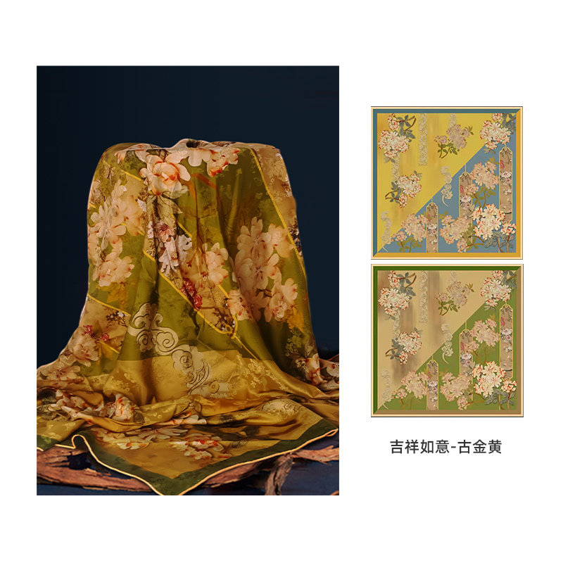 上海故事1p9姆米丝巾真丝桑蚕丝花萝大方巾女妈妈礼物怎么样,好用不?
