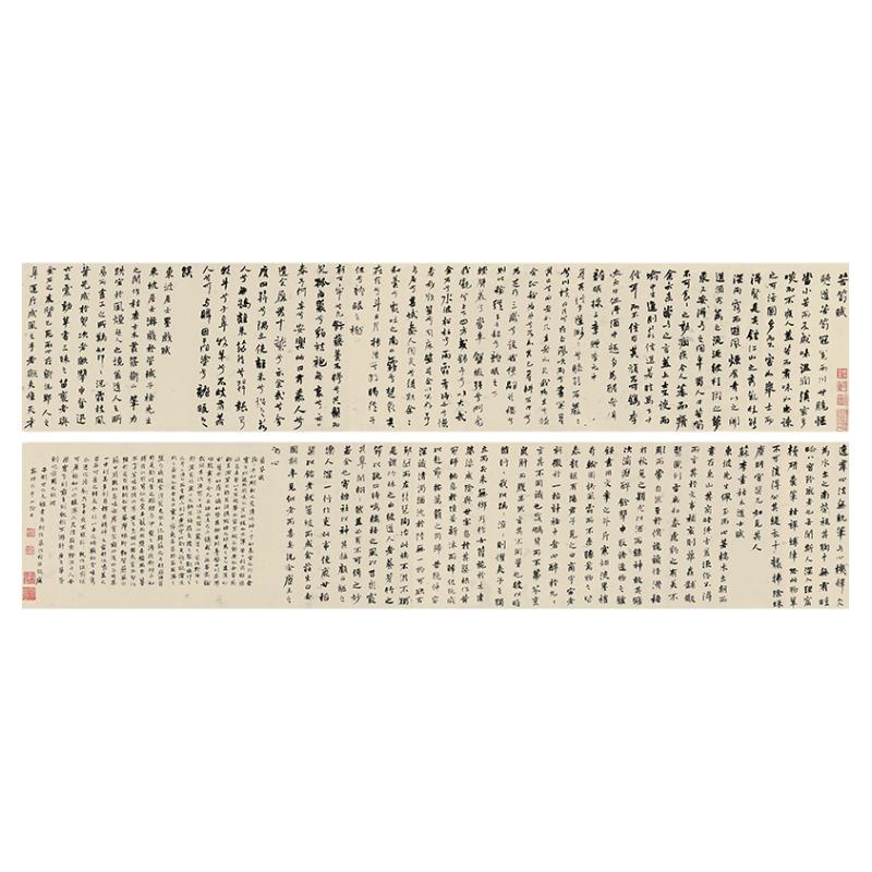 清何绍基行书四赋学习范本