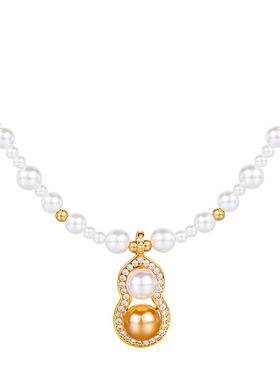 可拆卸DIY葫芦珍珠项链女