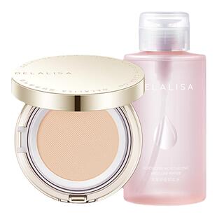 【焕颜套装】狄娜丽莎羽纱养肤气垫BB霜遮瑕保湿不脱妆虫草卸妆水