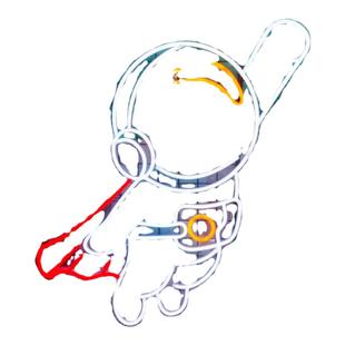 LED创意霓虹灯太空人宇航员火箭卡通星球装饰背景灯电玩城挂灯12V