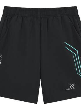 特步童装夏季男童中大童运动休闲透气梭织五分裤松紧腰儿童短裤