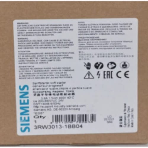 议价3RW3013-1BB04 西门子22KW/千瓦软启动器 3RW30131BB04现货议