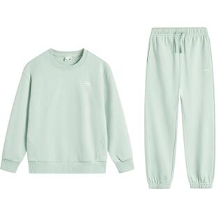 李宁儿童运动套装两件套男孩新款春夏款女童装女孩男卫衣裤子春装