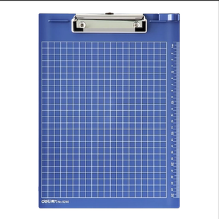 得力10个文件夹板夹a4夹板夹子写字垫板复写垫板书写板硬塑料夹纸板点菜菜单夹办公用品票竖板夹5个量贩装