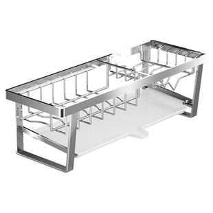 极窄沥水碗架304不锈钢厨房碗碟筷盘水槽边小尺寸超窄沥水置物架