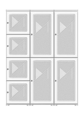 免安装出租房塑料柜子家用卧室