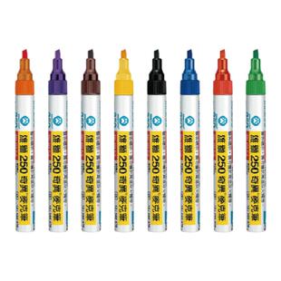 雄狮250 奇异笔记号笔符合ROHS检测标准 (油性墨水, 5.0mm扁头笔尖)