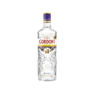 【进口】Gordon’s哥顿伦敦干味金酒杜松子琴酒700ml鸡尾酒基酒