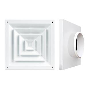 方形散流器出风口百叶吊顶装饰通风盖板回型风口石膏板铝合金ABS